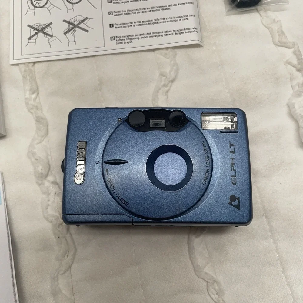 Canon Elph LT Advanced Photo System Point & Shoot Film Camera Blue‎ UNTESTED NEW